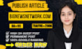 write and publish article on bignewsnetwork,com,premium guest post