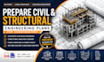prepare civil and structural engineering plans for construction