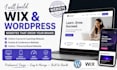 setup wix online course coaching website, events website, wordpress uthor site