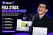 develop a custom full stack web application