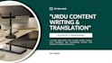 write high quality urdu content and translate documents