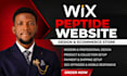 design a peptide website in wix studio