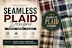 create modern plaid checks seamless repeat design