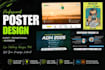 design professional event and promotional posters