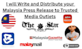write and distribute your malaysia press release to trusted media outlets