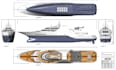 reverse engineer boat hulls into accurate 2d drawings and 3d cad models