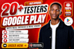 provide 12 testers close testing 20 testers mobile app testing 12 testers