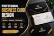design a professional buisness card design for you