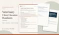 create dvm developed veterinary client education handouts