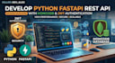 develop python fastapi rest API with mongodb and jwt authentication