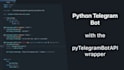 build a custom telegram scraper bot, crypto telegram bot, and telegram API bots