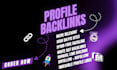 do manually 600 profile backlinks and seo link building