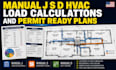 create manual j s d hvac load calculations and permit ready plans