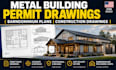provide metal building permit drawings, barndominium plans, construction drawing