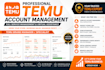 be your temu account manager and ecommerce virtual assistant