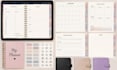 design hyperlinked planner, etsy digital product digital journal goodnotes