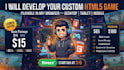 develop your custom HTML5 game playable in any browser