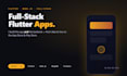 develop a full stack flutter app with nodejs backend