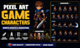 create pixel art game character, sprite sheet and animation rpg