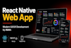 develop a react native web app with modern UI UX design