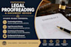 professionally proofread and review legal documents