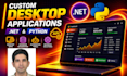 develop python and dotnet app, gui automation and custom software