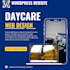 design a beautiful daycare and school wordpress website with search engine