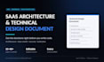 design your saas architecture and deliver a technical design document