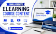 turn your ideas into an original course content