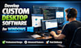 develop custom desktop software for windows and linux