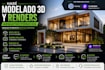 haré modelado 3d y renders arquitectónicos
