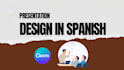 design presentation in spanish with canva