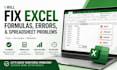 fix excel formulas, errors, and spreadsheet problems