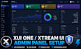 build and configure xui one or xtream ui admin server with API integration, SSL