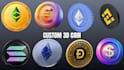 sculpt custom 3d coin model, challenge coin, medallion and bas relief