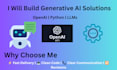 create generative ai solutions using openai, python and llms