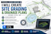 create site grading and drainage plans using civil 3d