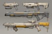 create weapon design and illustration