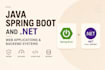 develop java spring boot and asp dot net core web applications