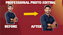 professional photo editing and retouching with before after