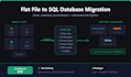 migrate your flat files into a clean sql database with python