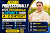 professionally edit, proofread, and rewrite your written content