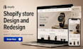do shopify store design, shopify redesign and optimize shopify website ux