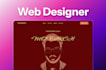 design figma website UI UX, saas website, web app, and landing page