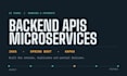 build backend rest apis and microservices in java and spring boot