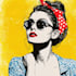 draw a retro pop art roy lichtenstein style