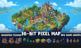 create 16 bit pixel art map tilemap rpg game world for your 2d game project