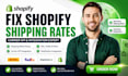 fix shopify shipping rates, carrier API, dhl, fedex and shipstation