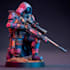 create a warhammer 40k character art