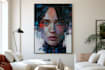 illustrate a impressionism abstract portrait for yourself